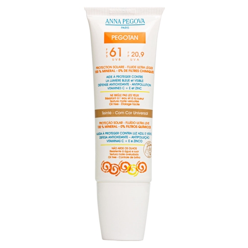 Protetor Solar Facial Pegotan FPS 51 UVA/UVB >370nm Anna Pegova - 50g Protetor Solar Facial Pegotan FPS 51 UVA/UVB >370nm Anna Pegova - 50g